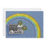 cute rainbow photo frame Gift Greeting invitations