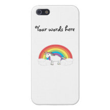 Cute rainbow unicorn iPhone 5 case