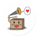 Cute Record Player -Stickers