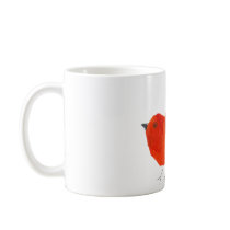 Cute Red Bird Coffee Mugs