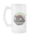 Cute Red-Ruffed Lemur Red Fur Drinks Glass mugs
