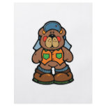 cute redneck camper bear flyers