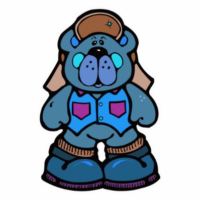 cute redneck camper bear photo cutout by animalmadness