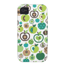 Cute retro apple flower pattern design iPhone 4 cases