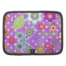 Cute retro butterflies, floral pattern & polka dot planners