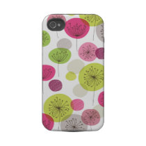 Cute retro tree flower pattern design iphone 4 tough cover