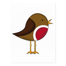 Cute Robin Postcard