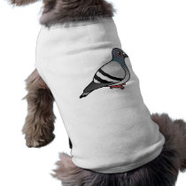 Cute Rock Pigeon Dog Shirt