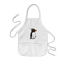 Cute Rockhopper Penguin Apron