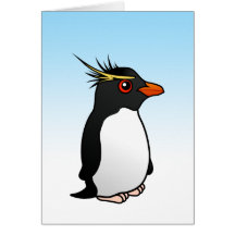 Cute Rockhopper Penguin Card