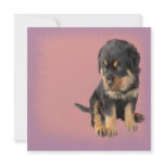 Cute Rottweiler Birthday invitations
