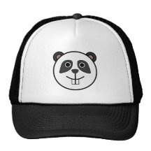 Cute Round Cartoon Panda Face Hats