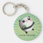 Cute Round Panda Key Chain