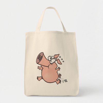 Cartoon Running Pig