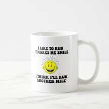 Cute running saying coffee mugs