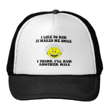 Cute running saying hats