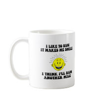 Cute running saying coffee mugs
