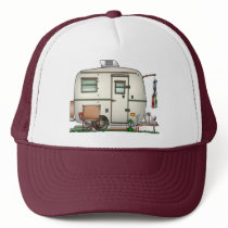 Cute RV Vintage Glass Egg Camper Travel Trailer