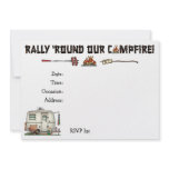 Cute RV Vintage Glass Egg Camper Travel Trailer Personalised Invite