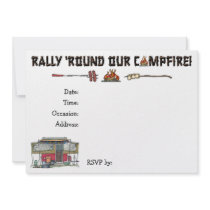 Cute RV Vintage Popup Camper Travel Trailer Personalized Announcement