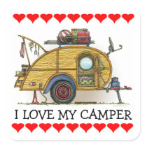 Cute RV Vintage Teardrop  Camper Travel Trailer