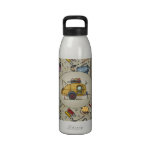 Cute RV Vintage Teardrop  Camper Travel Trailer Water Bottles