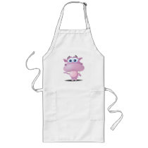 cute sad little hippo aprons
