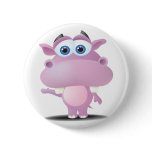 cute sad little hippo pins