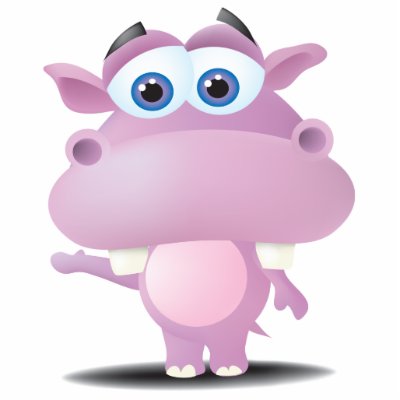 cute sad little hippo cut outs by doonidesignsanimals
