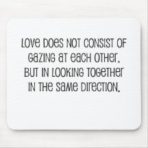 Cute, "Same Direction" Marriage quote Mouse Mats