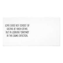 Cute, "Same Direction" Marriage quote Customised Photo Card