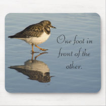 Cute Sandpiper Bird Motivational Mousepad
