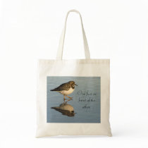 Cute Sandpiper Bird Tote Bag