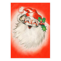 Cute Santa Christmas Name Tags Business Card Templates