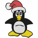 Cute Santa Christmas Penguin embroidered shirts