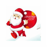 CUTE SANTA CHRISTMAS TREE ORNAMENT photo sculptures
