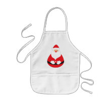 Cute Santa Claus Roly-poly Toy Apron