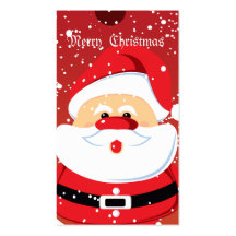 Cute Santa Clauss Custom Business Card-Gift Tag