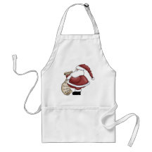 Cute Santa with List Apron