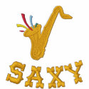 Cute Saxophone Player T shirt embroidered shirts