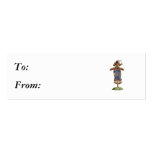 cute scarecrow bear business cards