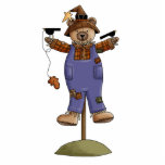 cute scarecrow bear II photo sculptures