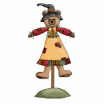 cute scarecrow bear III photo sculptures