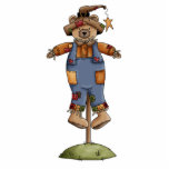 cute scarecrow bear photo sculptures