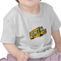 Cute School Bus Tee Shirts