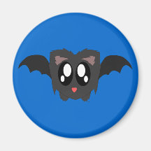 Cute Scruffy Bat Magnet