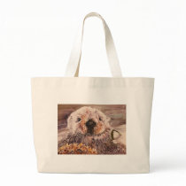 Cute Sea Otter Tote Bag Gift
