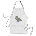 cute seal with drink aprons