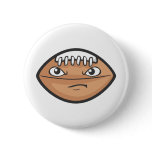 Cute Serious Foot Ball Cartoon Pin