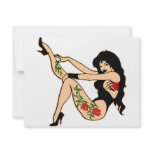 Cute Sexy Girl With Tattoos invitations